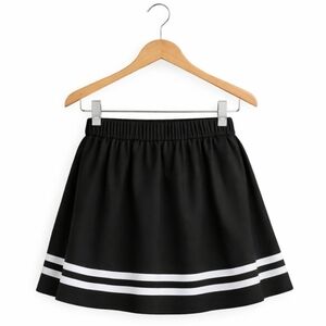 Hot Topic Black School Girl Flared Mini Skirt Sz M